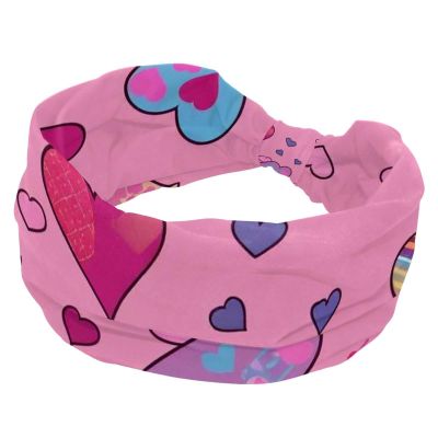 1 Pack Headbands for Women Non Slip Elastic Sports Hair Bands for Women, Soft Cloth Headband for Workout Yoga Fashion Hair Accessories,Art Love-1808