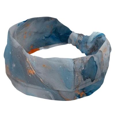 1 Pack Art Marble-1428 Elastic Soft Fabric Non-Slip Women's Fashion Headbands - Soft, Wide, and Stylish for All Occasions