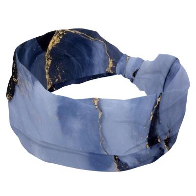 1 Pack Art Marble-1425 Elastic Soft Fabric Non-Slip Women's Fashion Headbands - Soft, Wide, and Stylish for All Occasions