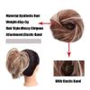 Hair Bun Women's Synthetic Hair Scrunchie Hair Bun Chignon Elastic Band Straight Ponytail Hairpiece Scrunchies(Q20-18T10) view 4