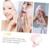 Didiseaon Double Sided Silicone Facial Cleansing Brush for Women Face Scrubber Exfoliator Gentle Skin Care Tool for Deep Cleaning Makeup Removal and Improved Circulation Pink Face Wash Brush view 3