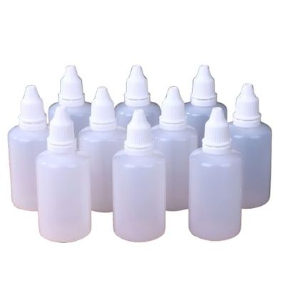10PCS Empty Plastic Dropper Bottle, Refillable Paint Beauty Oil Squeeze Bottle, Cosmetics Storage Container