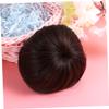 Baluue Dark Brown Synthetic Hair Chignon Wig Hairpiece for Volume and Fullness High Temperature Bun Wig Hair Ring Easy to Use for Stylish Ponytail Updos view 2