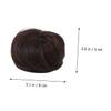 Baluue Dark Brown Synthetic Hair Chignon Wig Hairpiece for Volume and Fullness High Temperature Bun Wig Hair Ring Easy to Use for Stylish Ponytail Updos view 4