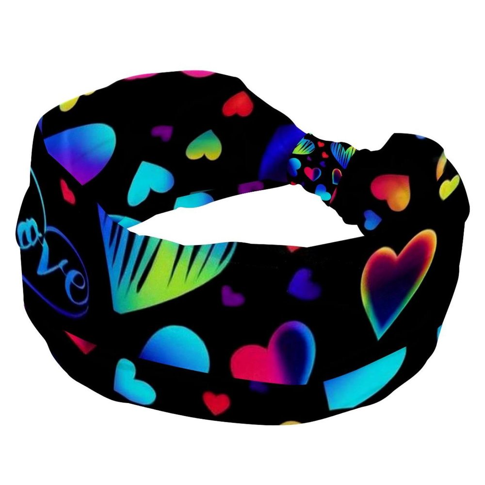 1 Pack Art Love-1743 Elastic Soft Fabric Non-Slip Women's Fashion Headbands - Soft, Wide, and Stylish for All Occasions