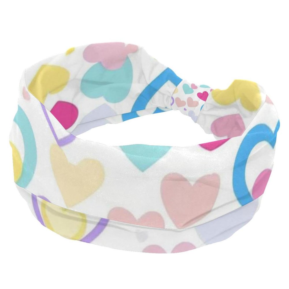 1 Pack Art Love-1764 Elastic Soft Fabric Non-Slip Women's Fashion Headbands - Soft, Wide, and Stylish for All Occasions