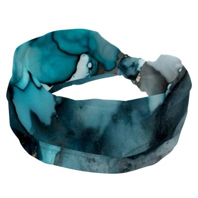 1 Pack Art Marble-1413 Elastic Soft Fabric Non-Slip Women's Fashion Headbands - Soft, Wide, and Stylish for All Occasions