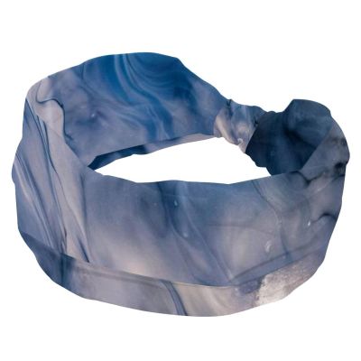 1 Pack Art Marble-1380 Elastic Soft Fabric Non-Slip Women's Fashion Headbands - Soft, Wide, and Stylish for All Occasions