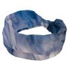 1 Pack Art Marble-1380 Elastic Soft Fabric Non-Slip Women's Fashion Headbands - Soft, Wide, and Stylish for All Occasions view 1
