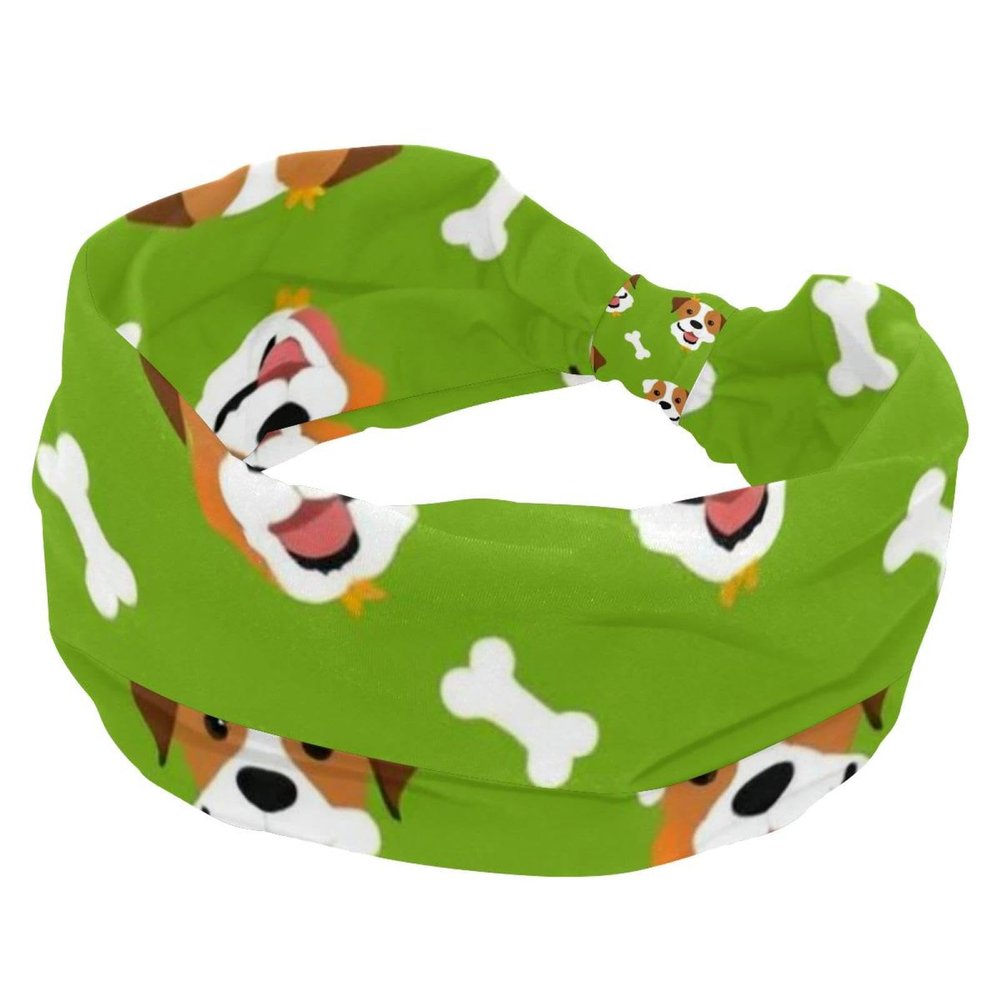 1 Pack Headbands for Women Non Slip Elastic Sports Hair Bands for Women, Soft Cloth Headband for Workout Yoga Fashion Hair Accessories,Cute Animals-1334