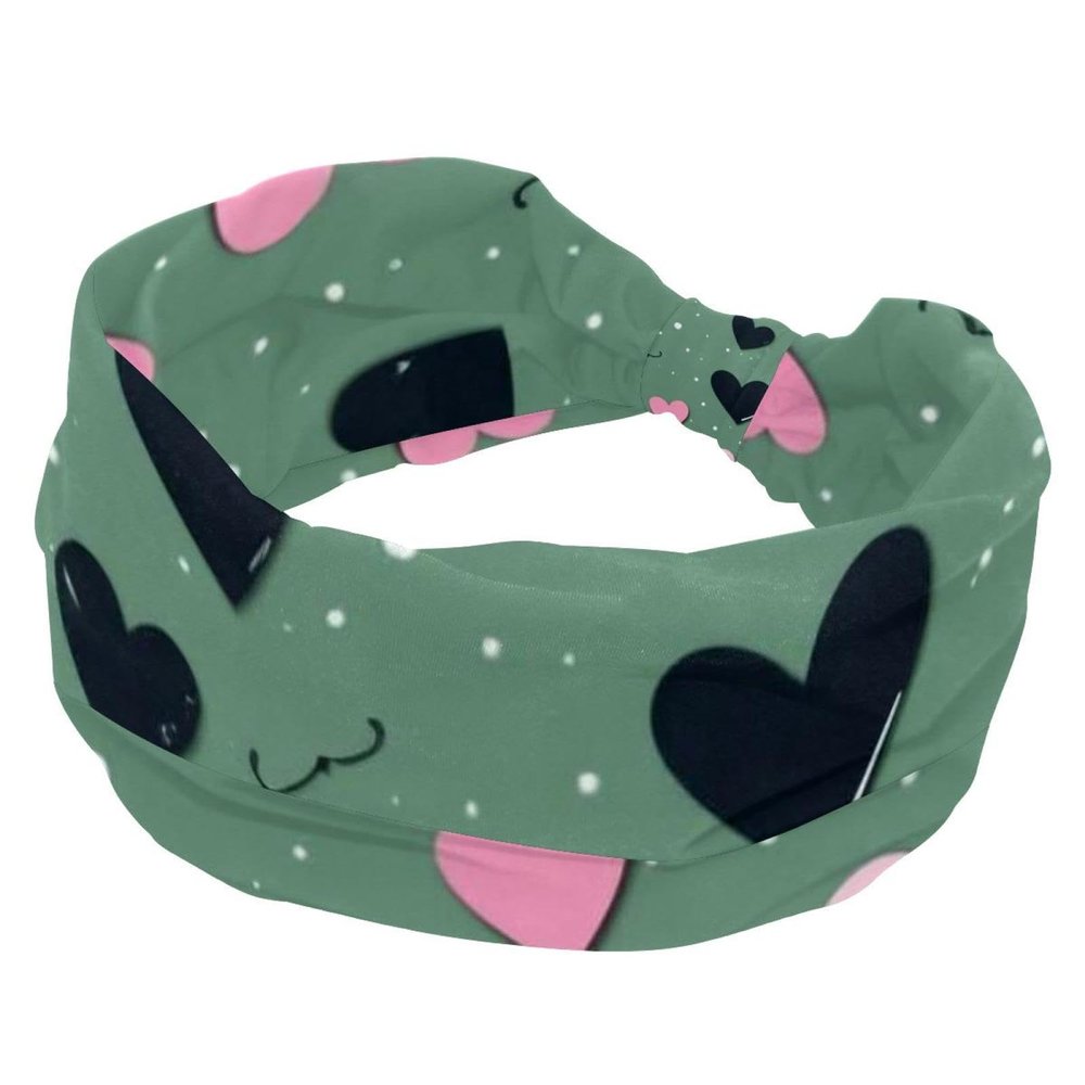 1 Pack Art Love-1737 Elastic Soft Fabric Non-Slip Women's Fashion Headbands - Soft, Wide, and Stylish for All Occasions