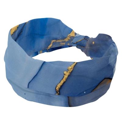 1 Pack Art Marble-1383 Elastic Soft Fabric Non-Slip Women's Fashion Headbands - Soft, Wide, and Stylish for All Occasions
