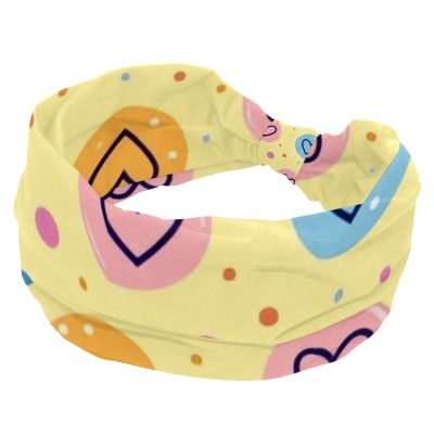 1 Pack Headbands for Women Non Slip Elastic Sports Hair Bands for Women, Soft Cloth Headband for Workout Yoga Fashion Hair Accessories,Art Love-1814