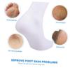 FRCOLOR Moisturizing Foot Skin Socks for Cracked Heels Elastic Protective Feet Treatment Sock for Dry Skin Care Comfortable Unisex White view 3