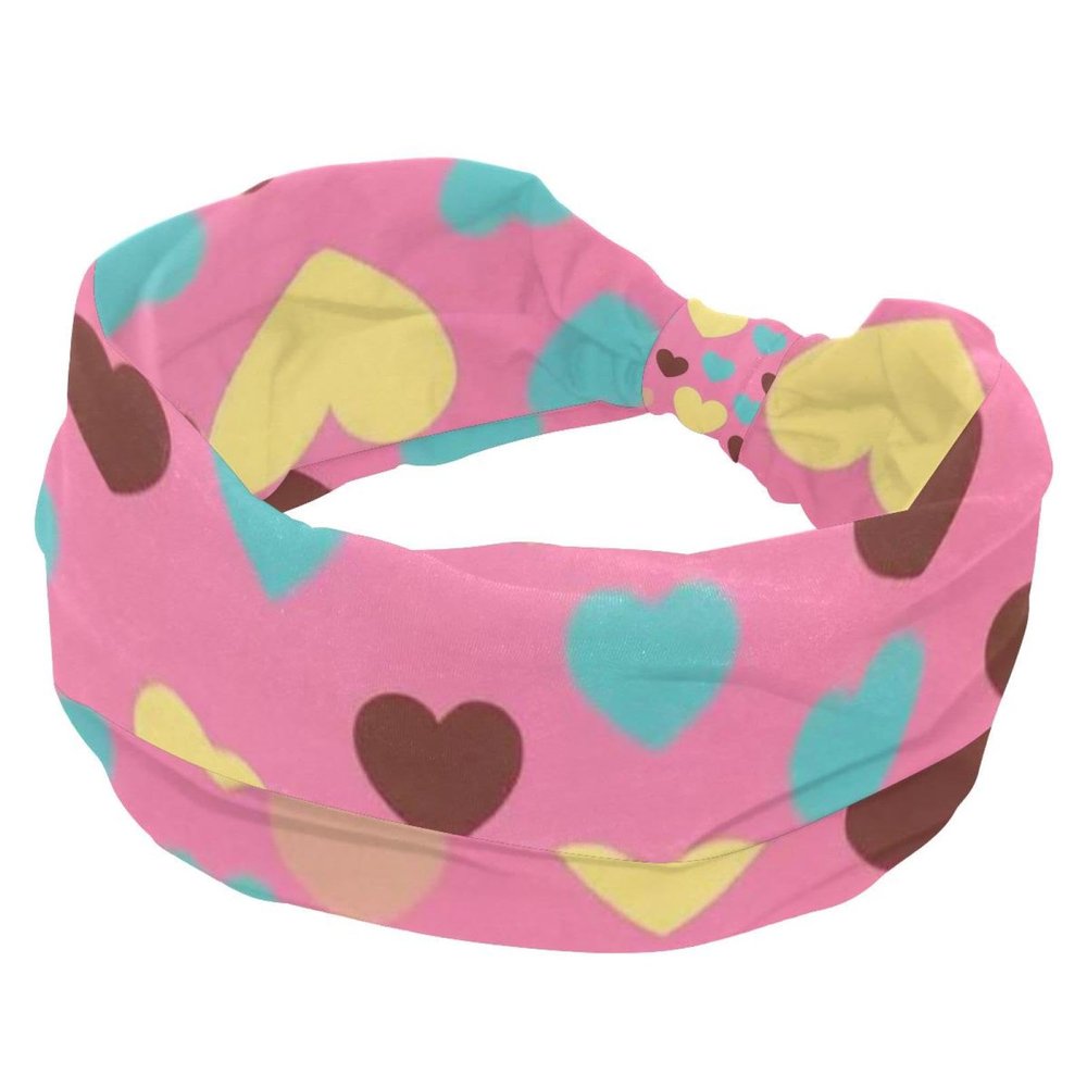 1 Pack Art Love-1773 Elastic Soft Fabric Non-Slip Women's Fashion Headbands - Soft, Wide, and Stylish for All Occasions