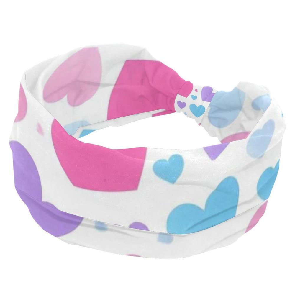 1 Pack Art Love-1815 Elastic Soft Fabric Non-Slip Women's Fashion Headbands - Soft, Wide, and Stylish for All Occasions
