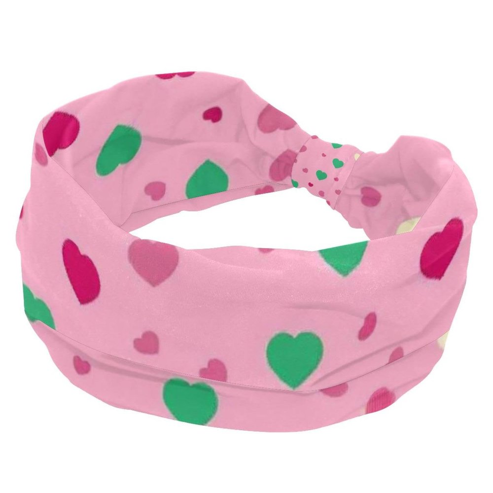 1 Pack Art Love-1776 Elastic Soft Fabric Non-Slip Women's Fashion Headbands - Soft, Wide, and Stylish for All Occasions