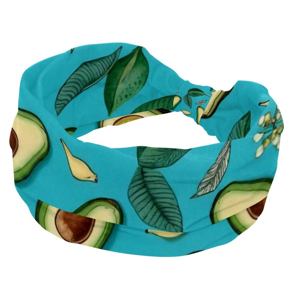 1 Pack Green avocado-825 Elastic Soft Fabric Non-Slip Women's Fashion Headbands - Soft, Wide, and Stylish for All Occasions