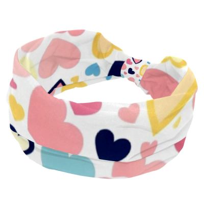 1 Pack Headbands for Women Non Slip Elastic Sports Hair Bands for Women, Soft Cloth Headband for Workout Yoga Fashion Hair Accessories,Art Love-1766