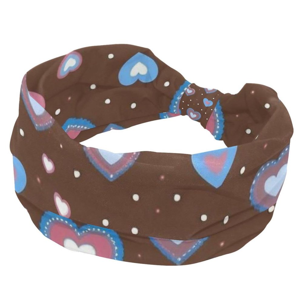 1 Pack Art Love-1791 Elastic Soft Fabric Non-Slip Women's Fashion Headbands - Soft, Wide, and Stylish for All Occasions