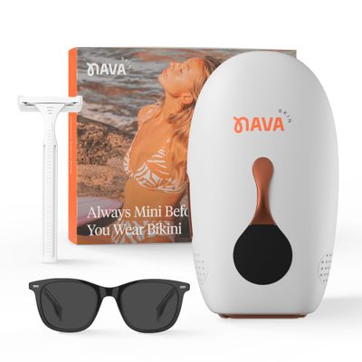Navaskin Mini Pro IPL Hair Removal Device for Women & Men with Painless Ice-Cooling Tech, Auto & Manual Modes, 5 Intensity Levels, for Face, Legs, Armpits, Hands & Bikini Line Hair Laser Removal