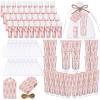 Dansib 24 Sets Christmas Pink Nutcracker Hand Cream and Candy Lip Balm Gift Christmas Party Favors Travel Size Hand Lotion and Lip Balm Bulk Wedding Bridal Baby Shower Party Supplies for Guest view 1