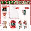 Dansib 24 Sets Christmas Ugly Sweater Baby Shower Hand Cream and Lip Balm Gift Christmas Party Favors Travel Size Hand Lotion and Lip Balm Bulk Winter Wedding Bridal Shower Party Supplies for Guest view 4