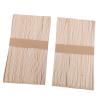 Ymiko 100pcs Wax Stick Wooden Applicator Portable Disposable Hair Removal Sticks Brows Wood Body Small Areas Waxing Stick view 3