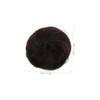 Beaupretty Synthetic Hair Bun Wig Hairpiece with High Temperature Dough Chignon Hair Ring for Women Easy to Style Volume Enhancer for Ponytail Coffee Color view 2