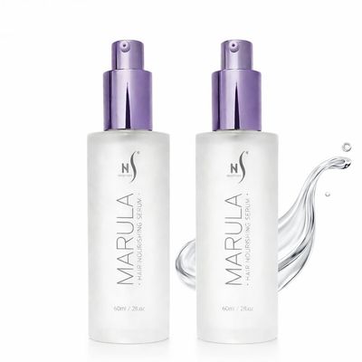 HerStyler Marula Oil Hair Serum - Anti Frizz Serum for Frizzy, Dry and Damaged Hair - Boosts Shine, Straightening - Address Flyaways, Split Ends - 2 Fl Oz (2 Pack)