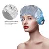 Penguins On The Iceberg Shower Cap for Women Men Double Layer Waterproof Bath Cap Elastic Reusable Shower Hat Bath Hair Wrap Hat Washable Shower Bonnet for Long Hair, Braids view 2