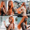 Biliisyff 24 26 28 Inch Orange Human Hair Bundles Color 350 view 2
