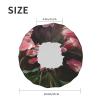 Flowers Shower Cap for Women Men Double Layer Waterproof Bath Cap Elastic Reusable Shower Hat Bath Hair Wrap Hat Washable Shower Bonnet for Long Hair, Braids view 4