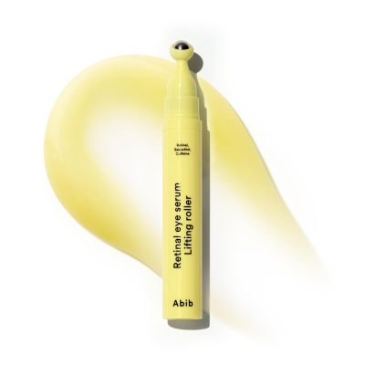Abib Retinal Eye Serum Lifting Roller 0.5 Fl Oz,15ml | Anti-Aging Eye Applicator for Wrinkles, Puffiness, Dark Circles with Caffeine & Bakuchiol for Under Eyes | Travel Size Skincare Essential