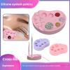 2 Pcs Silicone Eyelash Lift Palette for Lamination - Multifunctional Brow & Lash Lift Supplies with 6 Container Sections for Diy Tint Mixing view 2