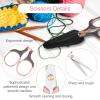 2 Pack Eyebrow Scissors for Women Small Sharp Beauty Trimmer Scissors Set with Protective Cover for Hair Cutting Beard Eyebrow Nose Facial Hair | Sewing Trimming Scissor for Embroidery Thread view 3