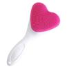 Beaupretty Silicone Heart Facial Cleansing Brush Soft Manual Face Washing Brush Deep Cleaning Exfoliator for Women Gentle Skin Care and Blackhead Removal view 1
