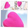 Beaupretty Silicone Heart Facial Cleansing Brush Soft Manual Face Washing Brush Deep Cleaning Exfoliator for Women Gentle Skin Care and Blackhead Removal view 4