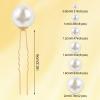 36 Pcs Wedding Pearl Hair Pins 6 Sizes Pearl Bobby Pins U Shaped Rhinestone Hair Clips Bridal Pearls Rhinestone Pearls Hair Accessories for Brides Bridesmaid Women Gifts view 2