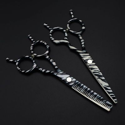 5.5 Inch Professional Hair Cutting Scissors - JP 440c Steel Hairdressing Shears Set for Precision Trimming and Thinning
