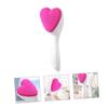 Baluue Manual Silicone Face Cleaning Brush Heart Shaped Facial Cleansing Brush for Women Deep Cleansing Exfoliator for Gentle Skin Care Comfortable Handheld Face Washing Tool view 3