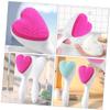 Baluue Manual Silicone Face Cleaning Brush Heart Shaped Facial Cleansing Brush for Women Deep Cleansing Exfoliator for Gentle Skin Care Comfortable Handheld Face Washing Tool view 4