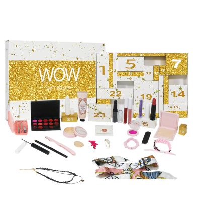 24 Days Beauty Advent Calendars | Lipstick & Eyeshadow, Holiday Calendar Countdown Calendar, Face Care Kit 24 Days, Countdown To Christmas, Beauty Set For Women Girls