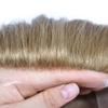 Hair Wonders Mens Toupee Human Hair Replacement System Natural Lace Front Toupee Hair Systems for Men Hairpieces Protesis Capilar 6''X9'' #7 Very Light Brown view 3