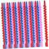 Garneck 20PCS Spiral Hair Curlers Perm Rods for Women and Teens Flexible Small Solid Rods for Long and Hair Heatless Curling Rollers for Waves and Retro Hairstyles Random Color view 1
