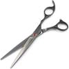 4Pcs Set Pet Grooming Professional Salon Hairdressing Scissors,Hairdo Scissors Tool Kit Comb for Haircut Hair Styling,Black view 4