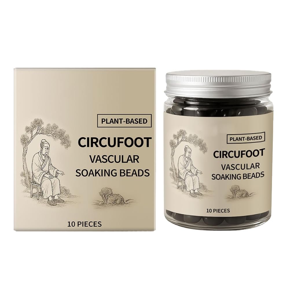 10pcs Herbal Foot Cleaning Soak Beads - Herbal Formula for Foot & Leg Relaxation, Combining Mugwort Extract and Angelica, Body Detox & Shaping Foot Soak Beads for Women & Men (1)