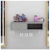 exproyzk Hair Tool Organizer Wall Mount Station Styling Cabinet Bathroom Countertop Organizer(Gray,70x30x16cm) view 3