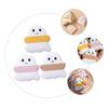 Baluue 3 pcs Ghost Shape Makeup Puff Cute Dry and Wet Face Powder Applicator for Women Portable Finger Strap Cosmetic Sponge for Foundation and Concealer view 4