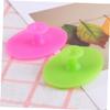 Beaupretty 2pcs Silicone Facial Brush Small Handheld Massager Pads for Women and Boy Girl Non Slip Grip Gentle Exfoliating Scrubber for All Skin Types Durable Stretchy Material in Grass Green view 2